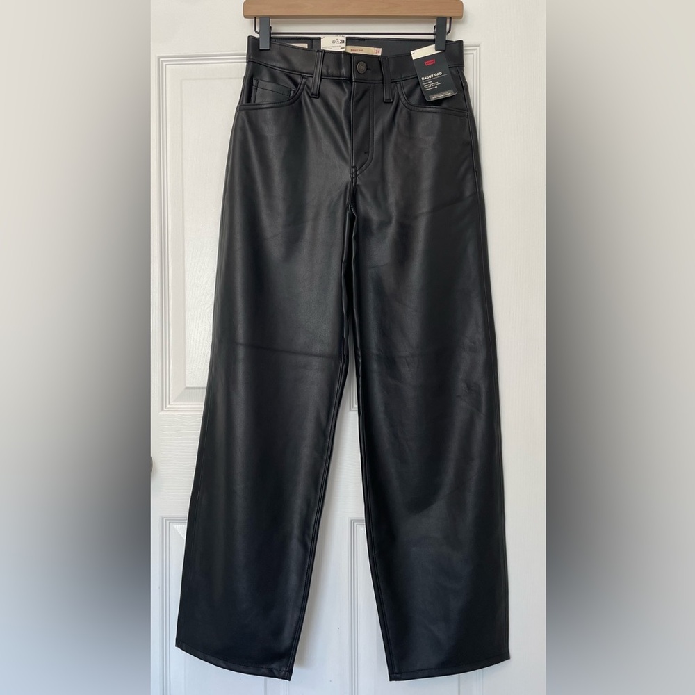 Levi's faux leather pant (24X30)